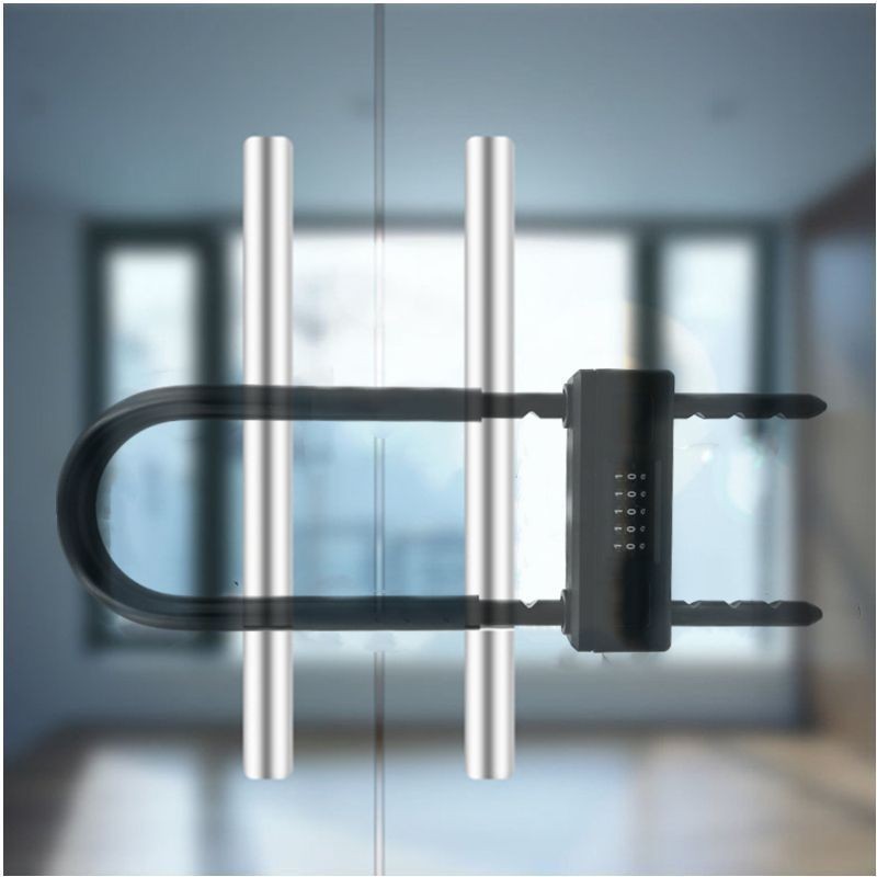 Combination Lock Padlock Glass Door Waterproof Anti-rust u-Shaped Lock ...
