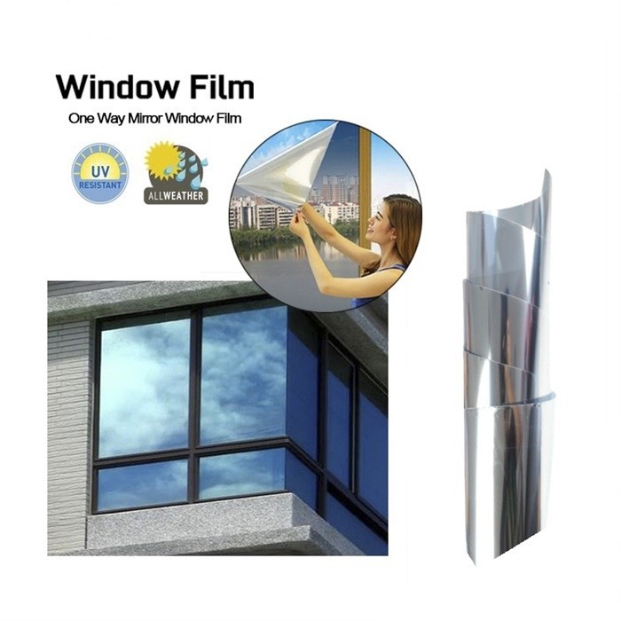 Solar Reflective One-Way Privacy Window Film - 15% VLT Anti-UV Mirror ...