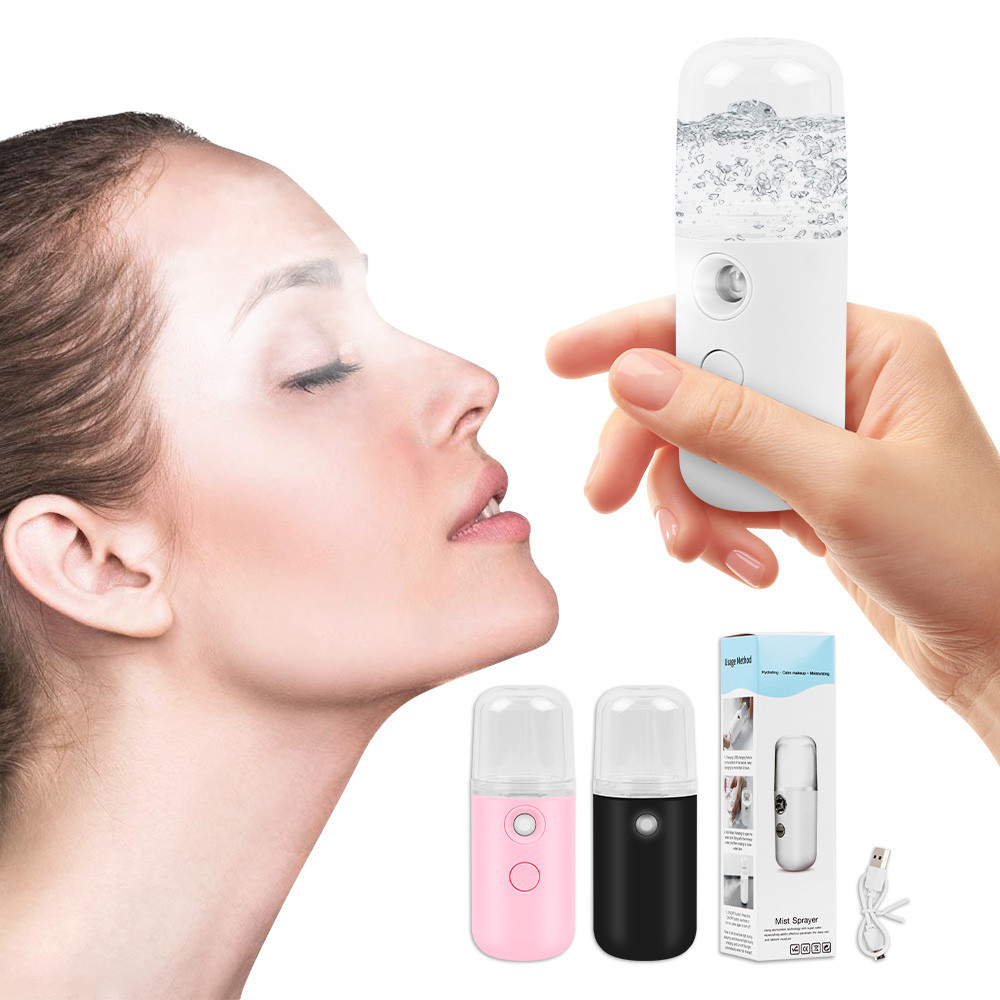 SALORIE Mini USB Rechargeable Nano Mist Sprayer Facial Mist Mini Facial ...