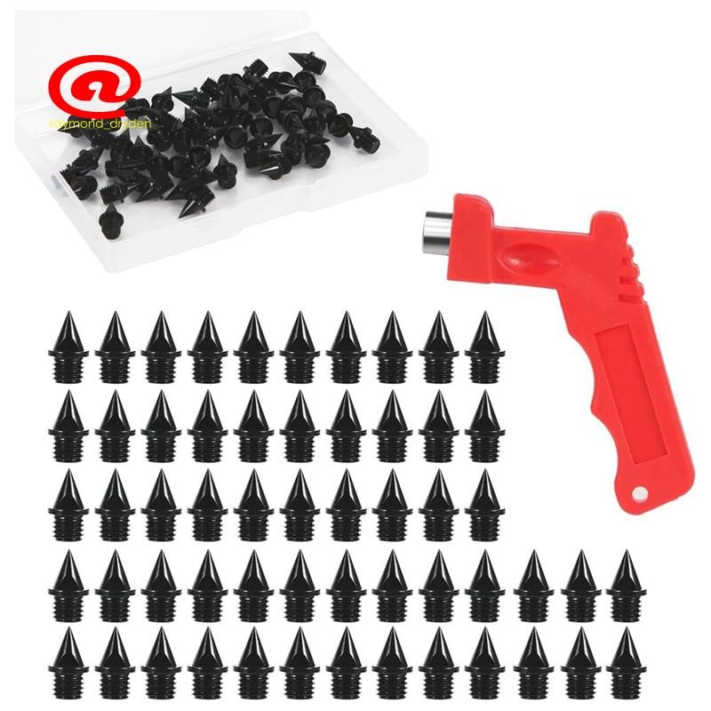 56PCS 1/4 Inch Carbon Steel Track Spikes Replacement with Spikes Wrench ...