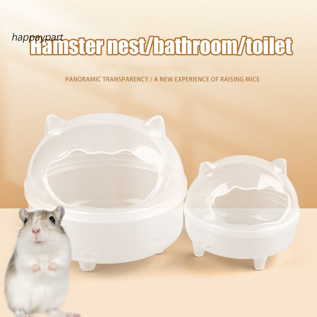 View of happaypart| Rimmed Hamster Bathtub Hamster Cage Accessories Transparent ...