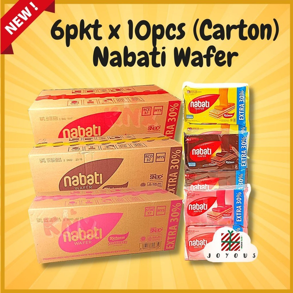 [CARTON DEALS] Nabati Cream Wafer 48gm x 10's x 6 Bundles (60pcs ...