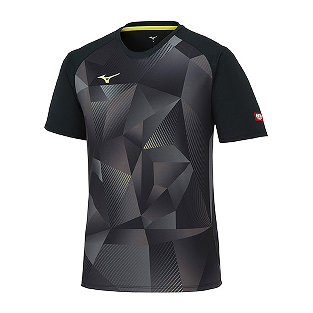 Mizuno 82JAA001 Table Tennis Suit Round Tee Round Neck Black | Shopee ...