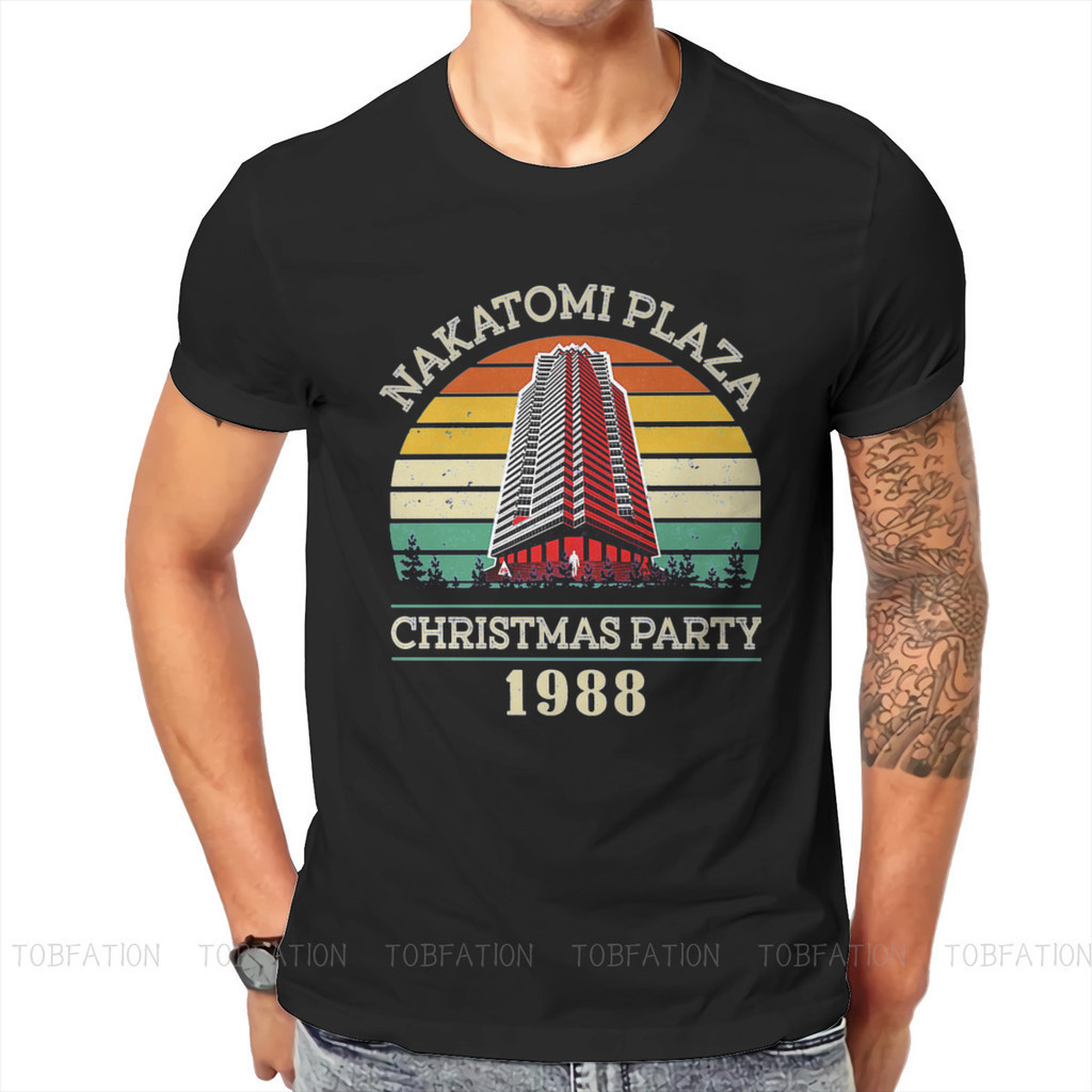 Die Hard Movie Christmas Party 1988 Bruce Willis Man Tshirt Retro