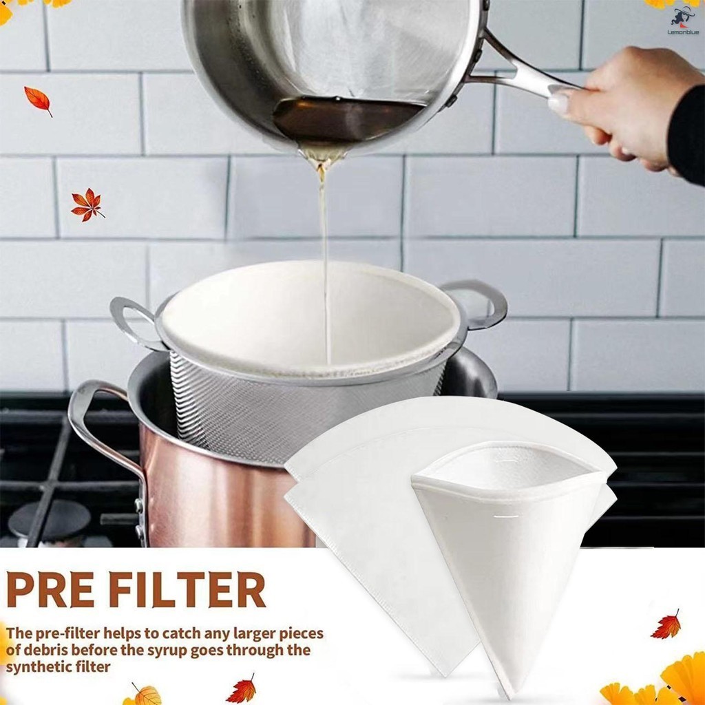 Maple Tree Sap Sugaring Filters Remove Crumbs from the Syrup Filter