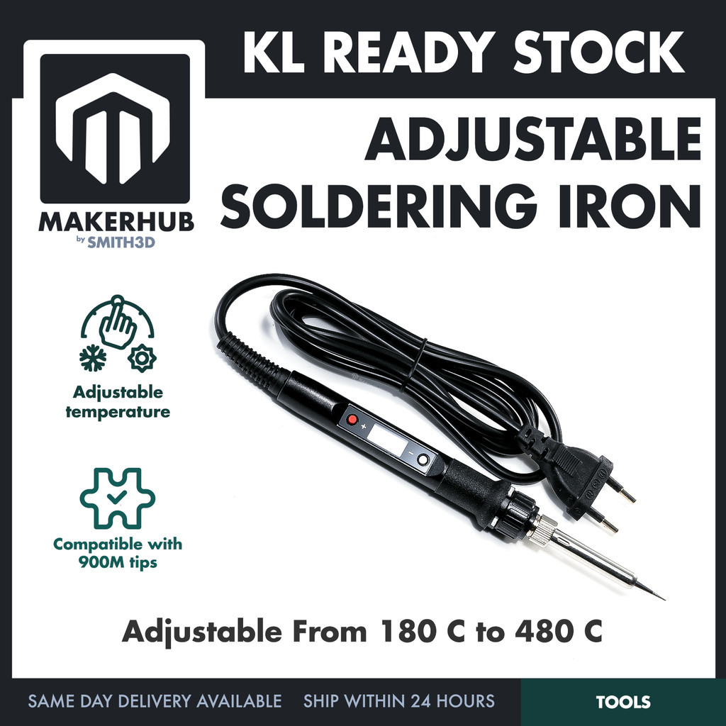80W Soldering Iron with LCD Display Adjustable Temperature Micro ...