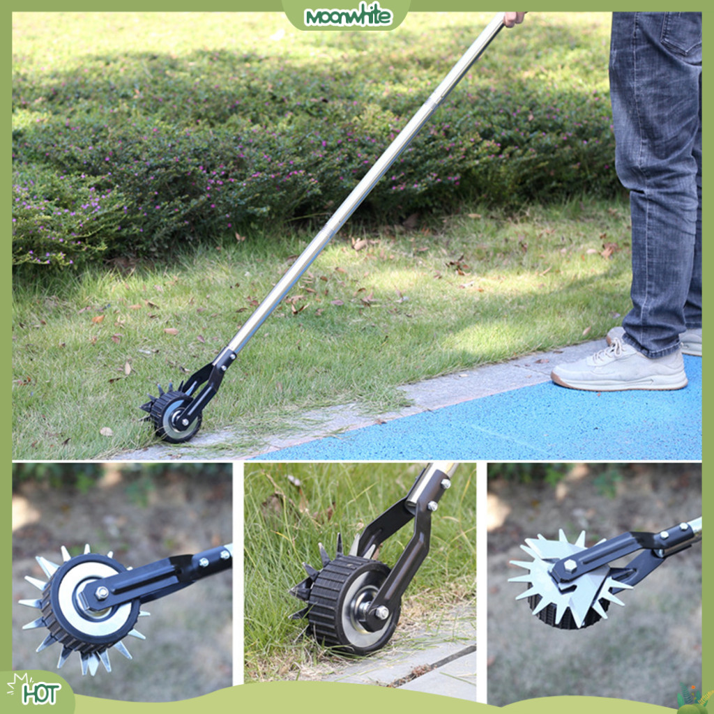[MOONWHITE] Manual Rotary Lawn Edging Tool Hand Edger Lawn Tool