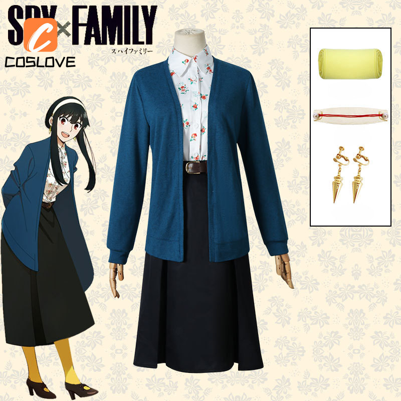 Anime Spy X Family Yor Forger Cosplay Clothing Daily Outfits Dress Suit ...