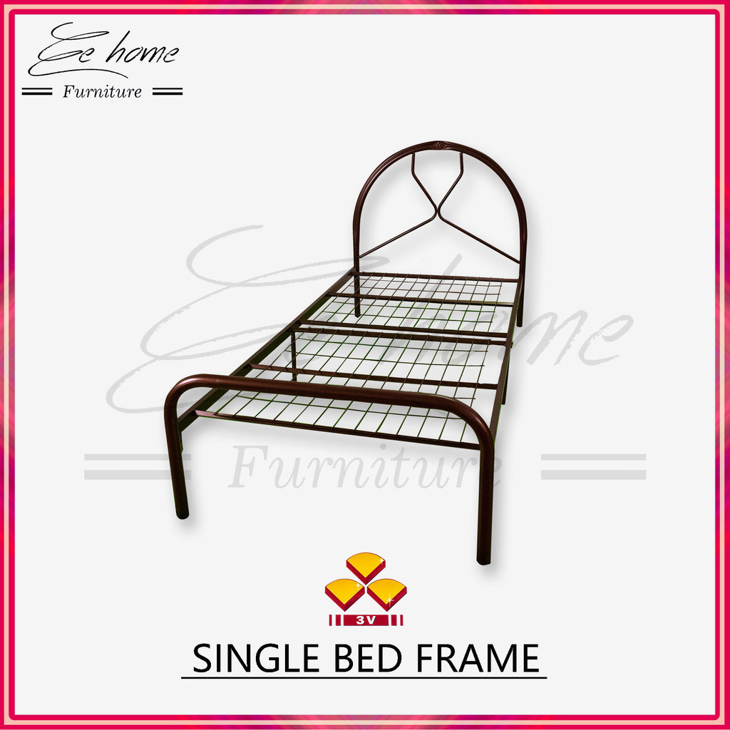 COMBO SET Single Bed Frame with Single Mattress Spring Katil Besi ...