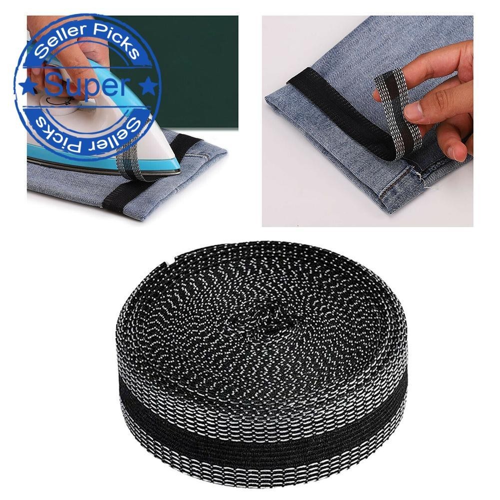 Adjustable Selfadhesive Ironon Pants Hemming Tape 1m Length Wide Strip