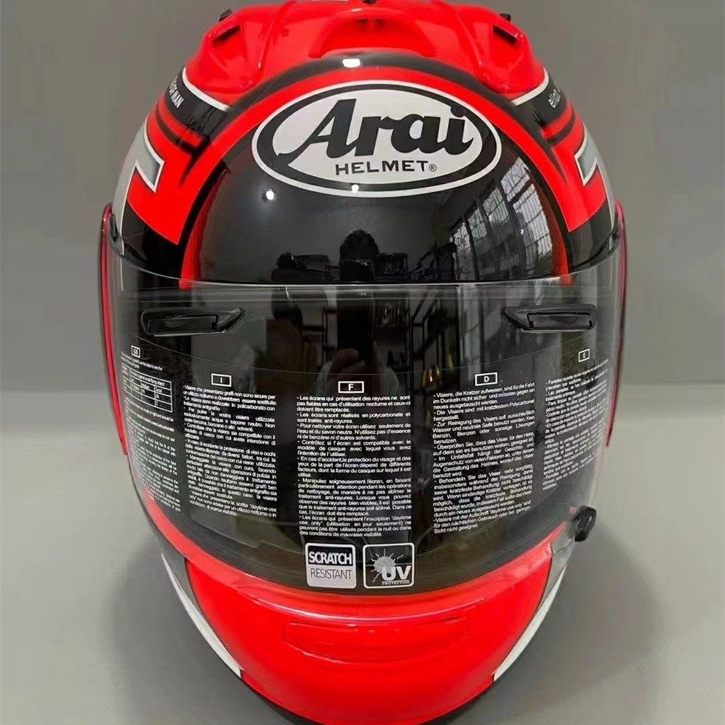 ARAI RX7X Isle of Man TT Red Full Face Helmet Arai Full Face Helmet Red ...