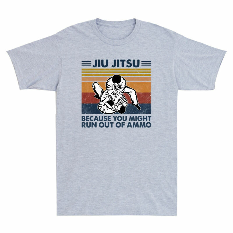 Papan Logam Lucu Bertuliskan "Karena Anda Mungkin Kehabisan Amunisi" Bertema Jiu Jitsu - Ukuran 8x12 Inci, Hiasan Dinding Retro untuk Rumah, Bar, atau Gym