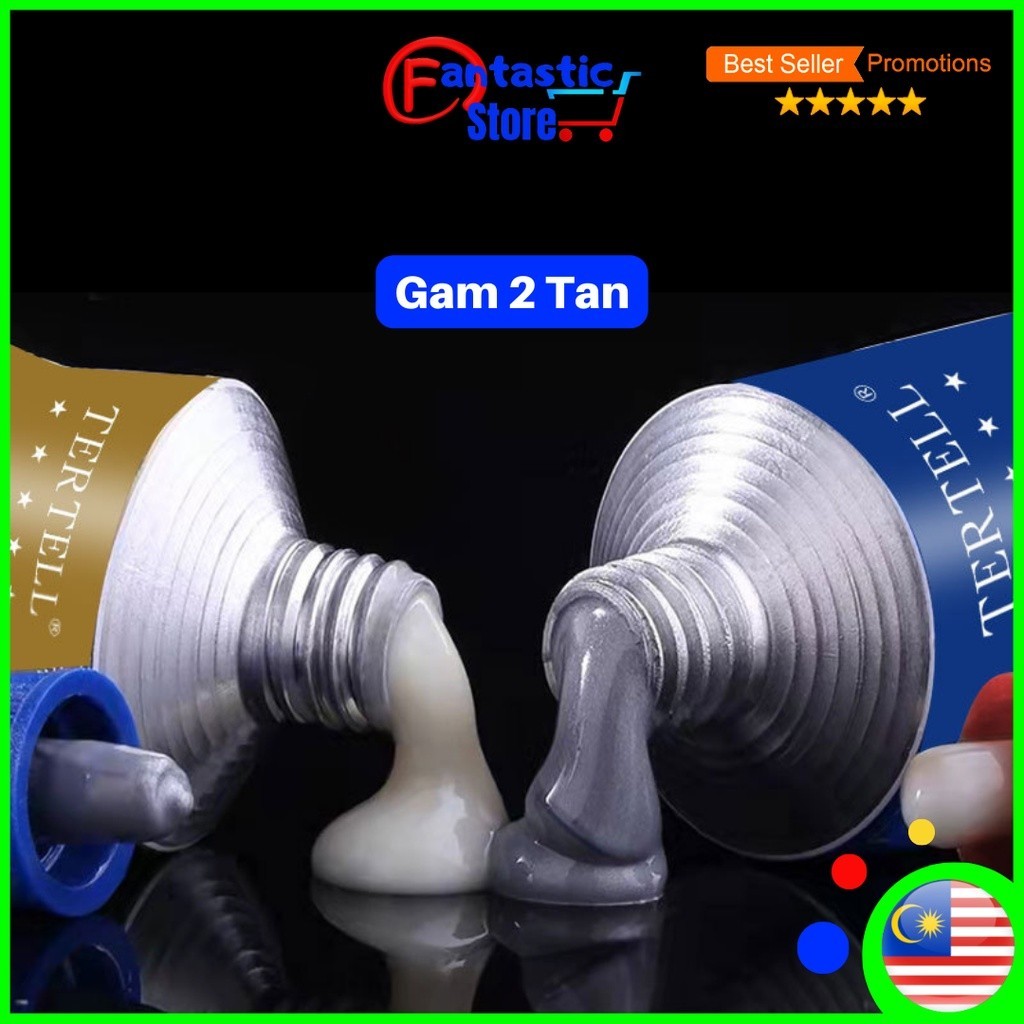 Super Glue Gam 2 tan Glue Besi Strong Metal Repairing Casting Adhesive ...