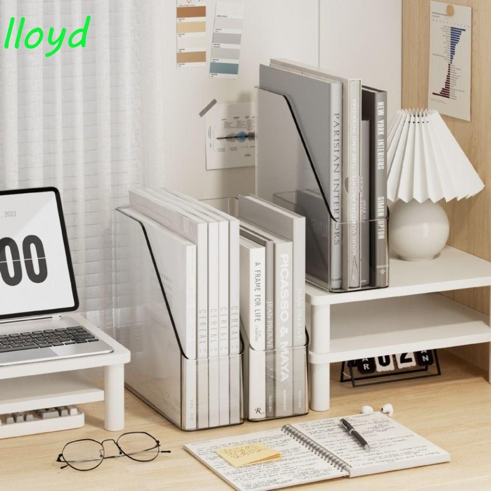 LLOYD File Storage Box, Clear Acrylic Desk File Folder, Minimalism ...