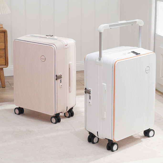 [Open on Both Sides] 20 Inch Wide Trolleyfront Opening Luggage 25 Inch ...