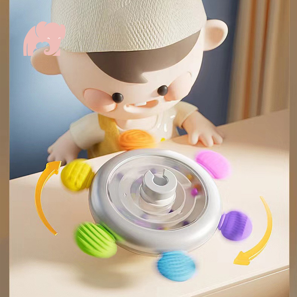 Baby Sensory Early Education Card Spinner Toy with Flash Cards Silicone ...
