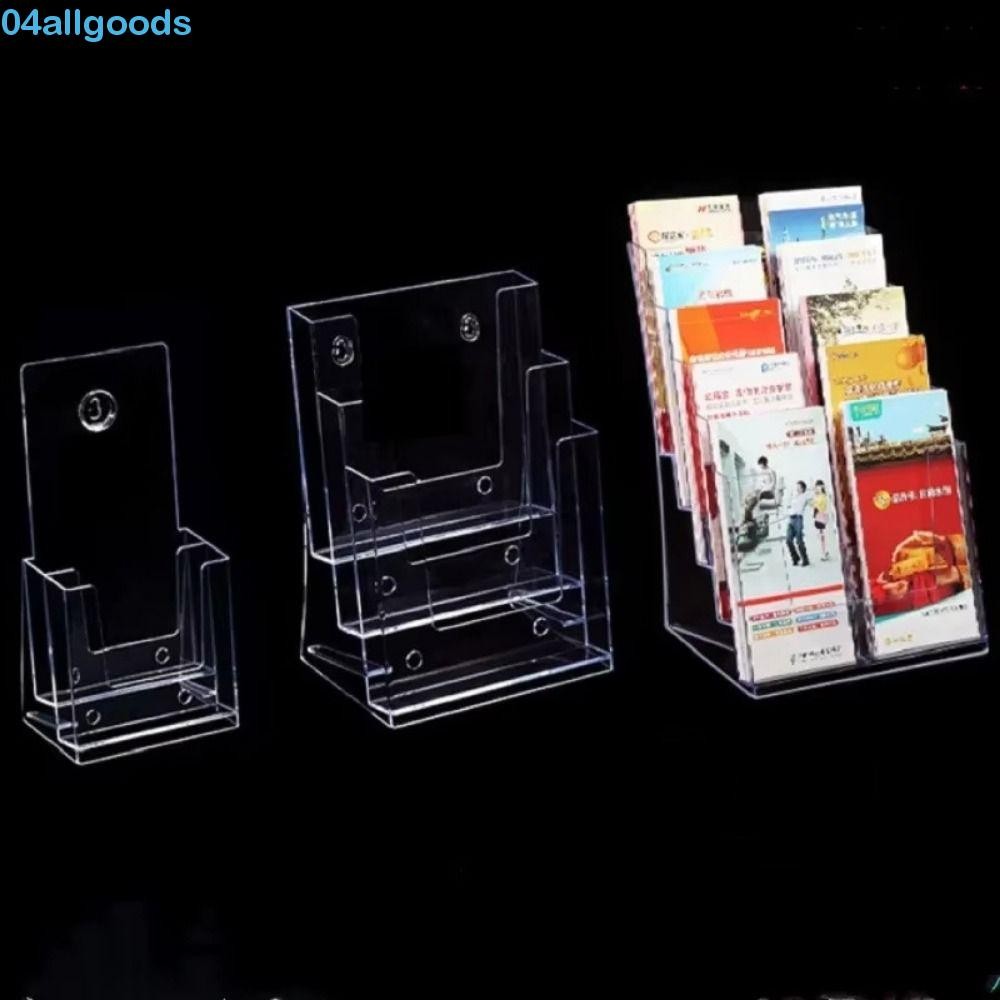 ALLGOODS Clear Flyers Display Stand, A4/A5/A6 2/3/4 Layers Brochure ...