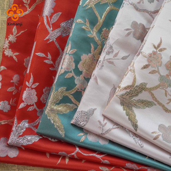 Cashmere Rose/Gold Silk Brocade JV-1365 Fabric main image 0