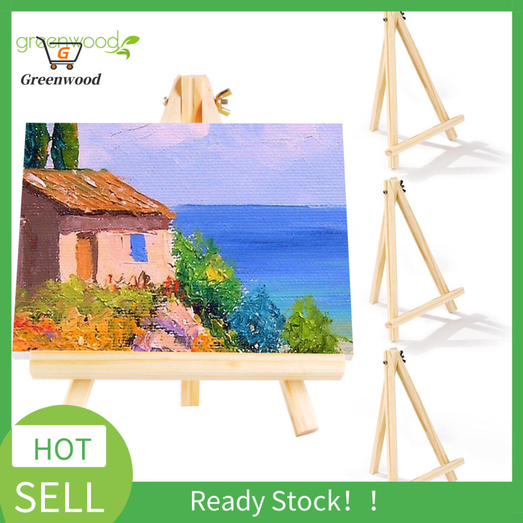 GRA Portable Painting Easel Adjustable Wooden Easel Stand for Painting