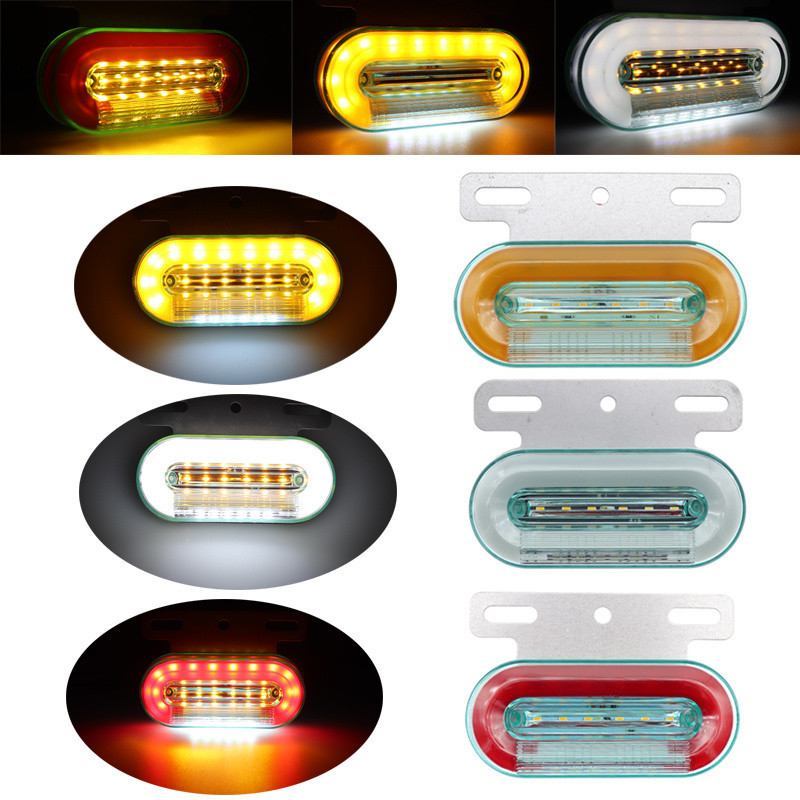 2x 12v 24v Car Truck Side Marker Lights 12led Car External Lights Signal Indicator Lamp Warning