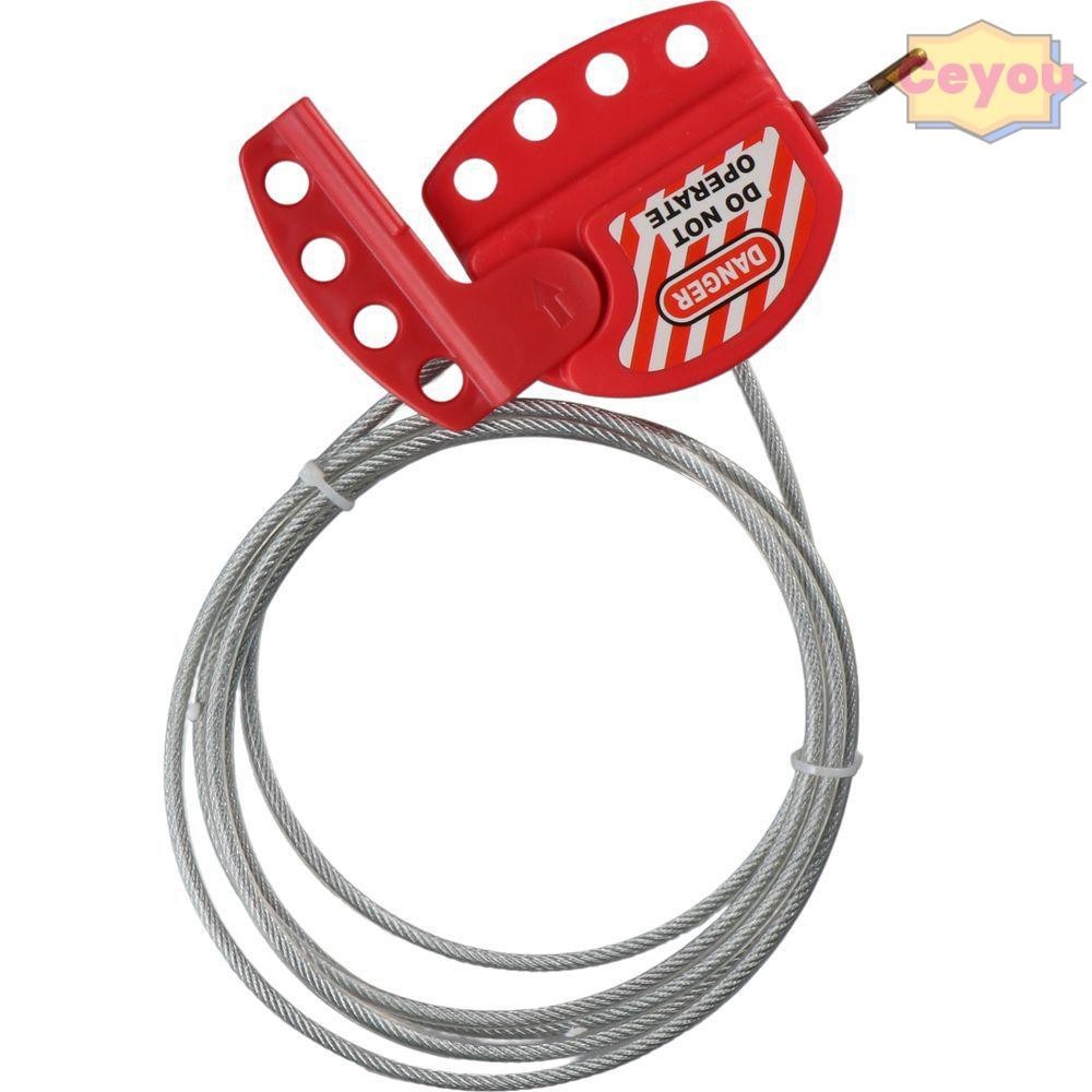 Adjustable Cable Lockout Device RealPlus Lockout Tagout Cable Lock Set ...