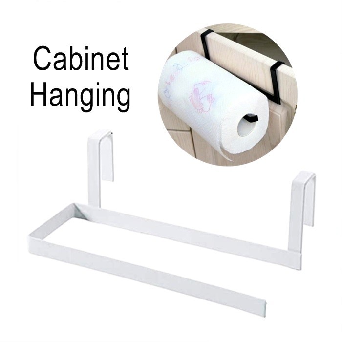 Cabinet Hanging Shelf Toilet Paper Towel Rack Paper Towel Roll Holder ...