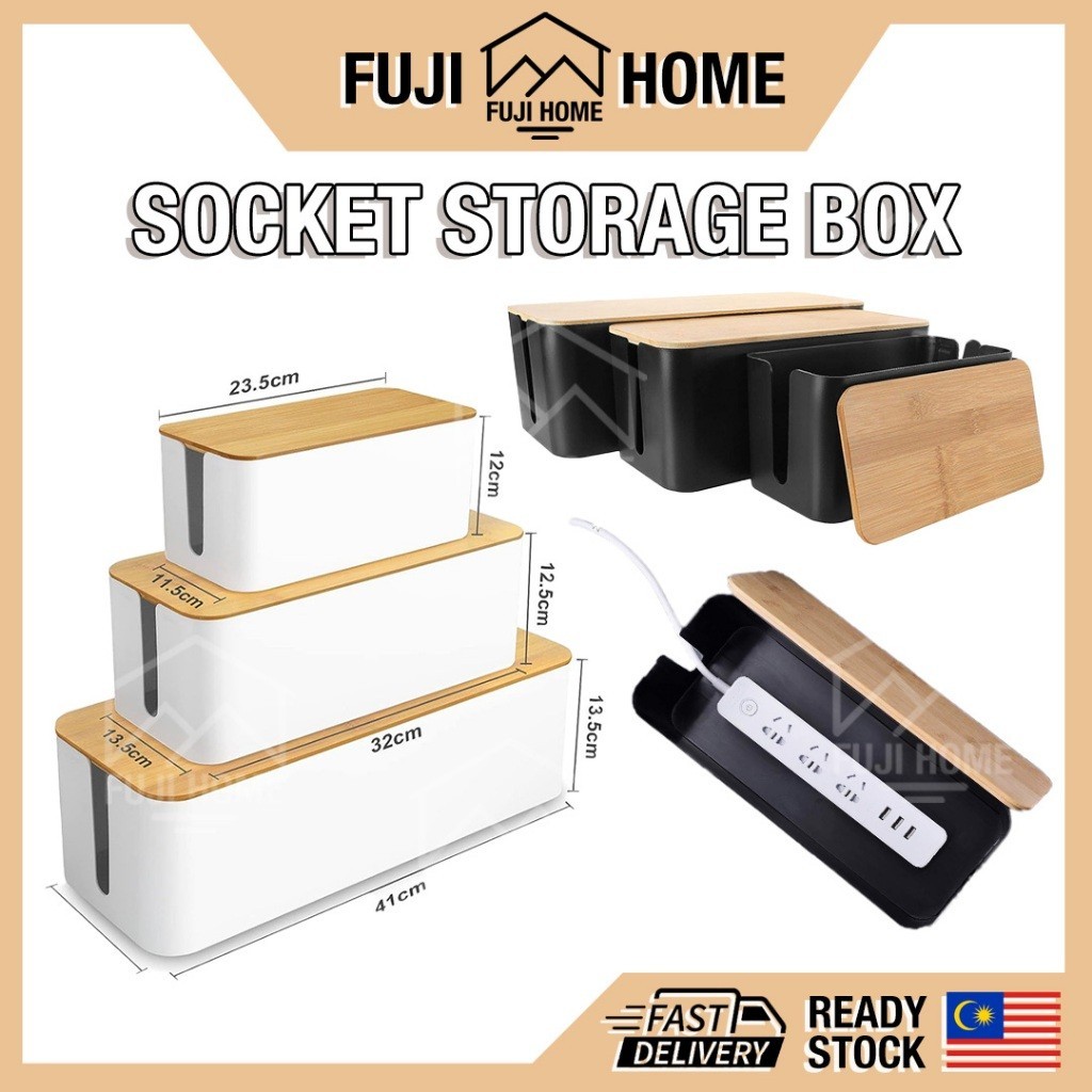 READY STOCKCable Management Box Cable Organizer Box Wire Cable Socket ...