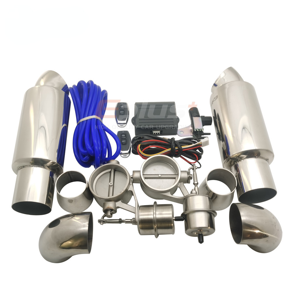 Car Exhaust Pipe Control Valve Sets Vacuum Controller Device Remote Kit ...