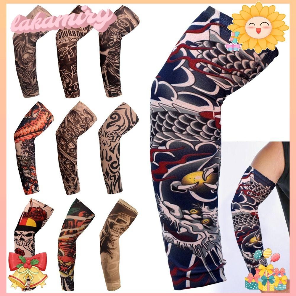 LAKAMIRY 1Pcs Arm Cover, Outdoor Sport Sun Protection Flower Arm