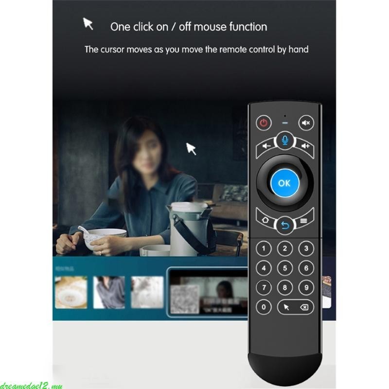 dreamedge12 TV Remote Control with Soft for Touch Small Air Mouse ...