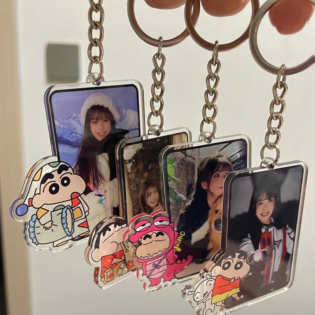 【Custom】Acrylic Keychain蜡笔小新卡通可爱照片钥匙扣大号 亚克力书包挂件 挂饰来图Crayon Shin chan ...