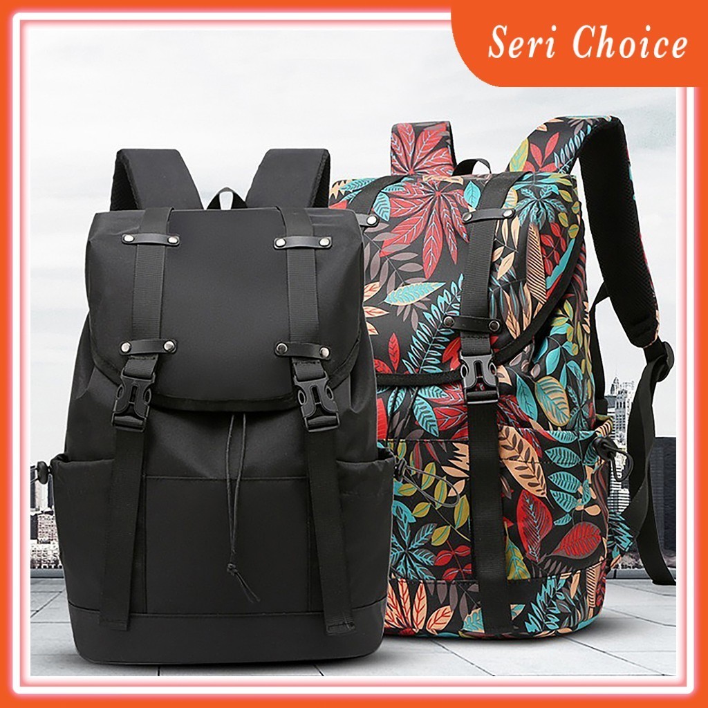 B196 Unisex Water-Resistant Backpack Travel Beg Backpack Student Laptop ...