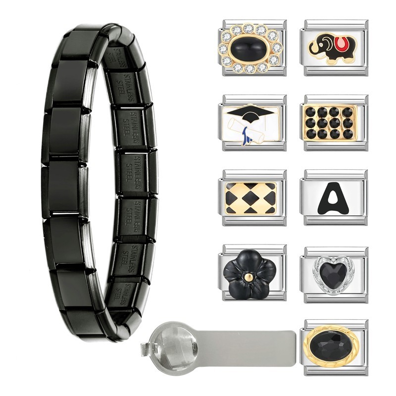 9/8*Module Bracelet+1* Bracelet +1*Tool Charm Fit Italian Links 9mm ...