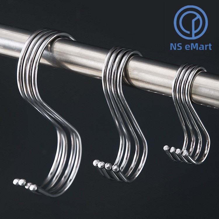 40 Pcs Stainless Steel S Hooks – 2.2 Inch Heavy Duty Hanging Hooks, 330 Lbs Capacity