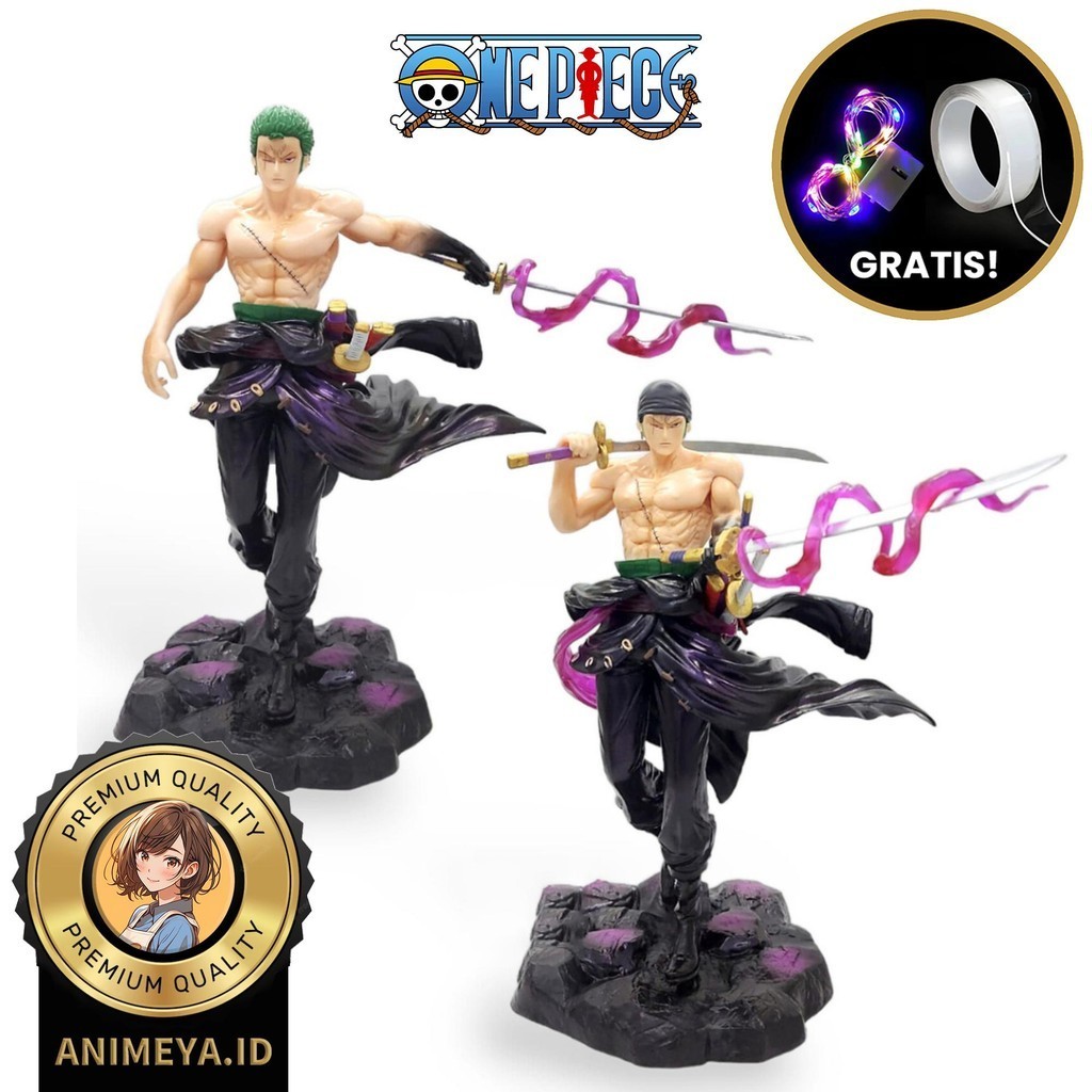 Action Figure Statue One Piece Roronoa Zoro Enma Diorama 21cm One Set ...