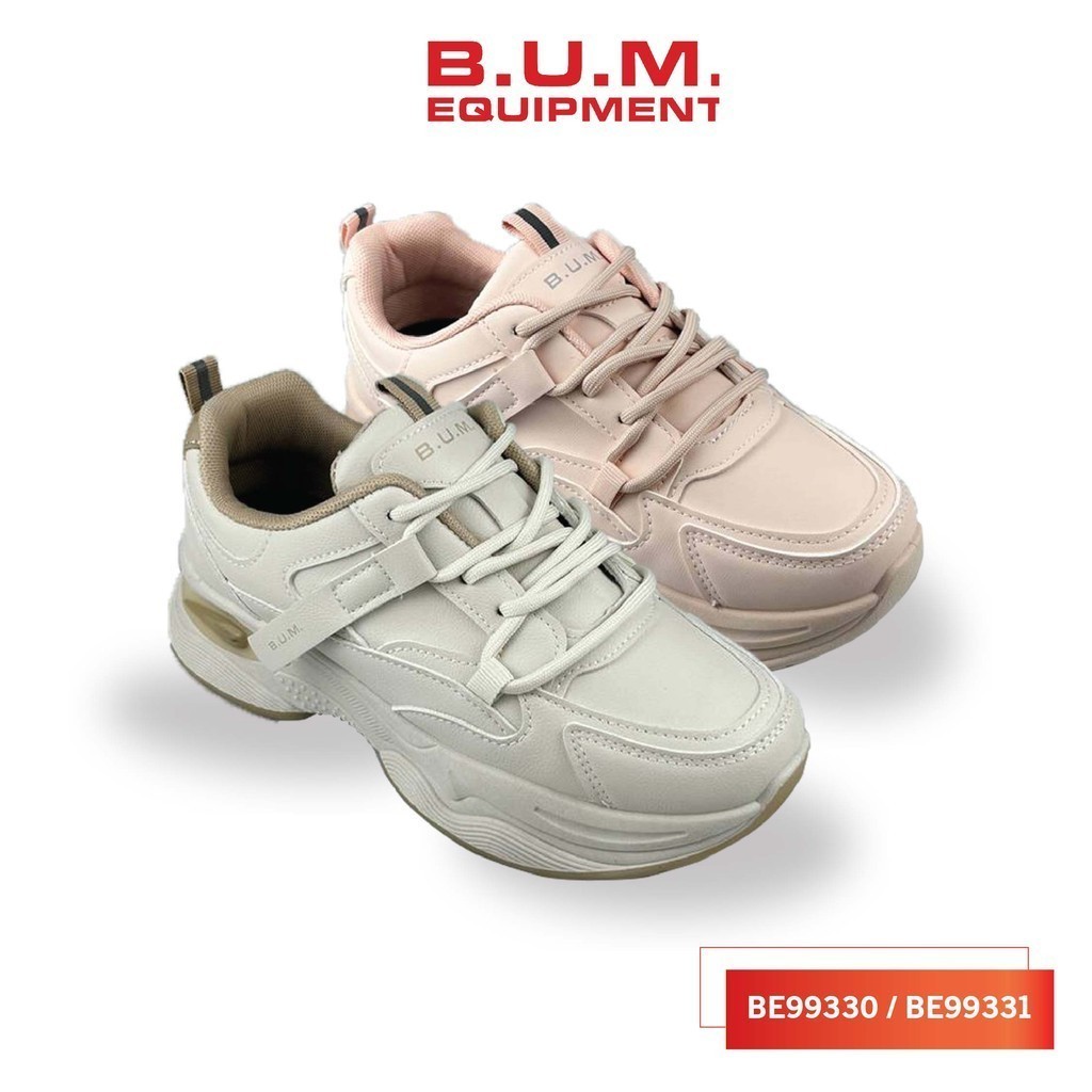 BUM Equipment Women's Shoe BE99330 / BE99331 (Beige / Pink) PU Leather ...