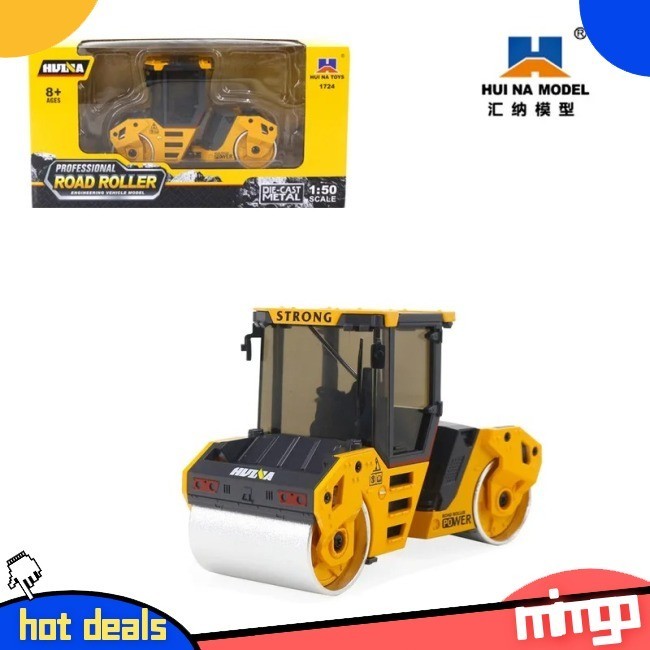 Mimgo 1:50 Road Planer Vehicle Asphalt Drum Compactor Diecast Grader ...