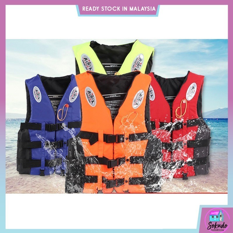 Life Vest Jacket Kids Adults Marine Safety Life Jacket For Outdoor ...