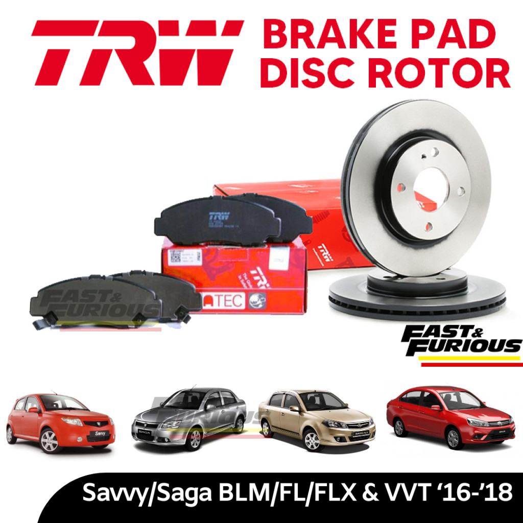 TRW Saga BLM, FL, FLX (2008-2016), Savvy, Saga VVT (16'-18') Front ...