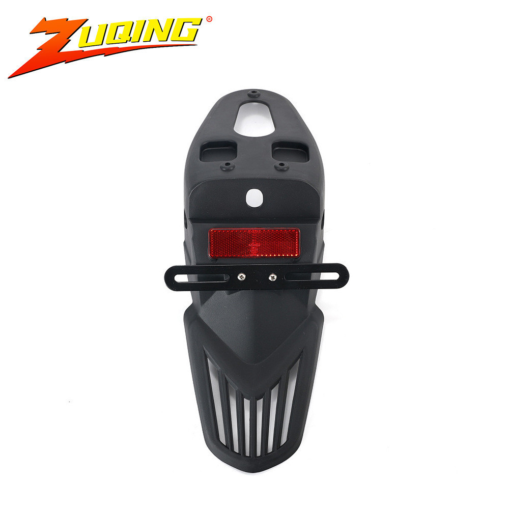 thumbnail image 2 of Universal LED Tail Light With License Plate Light - Motorcycle Scooter - Metal Housing, Red Lens, M6x1.0 Thread - E11 Approved 2 of 6
