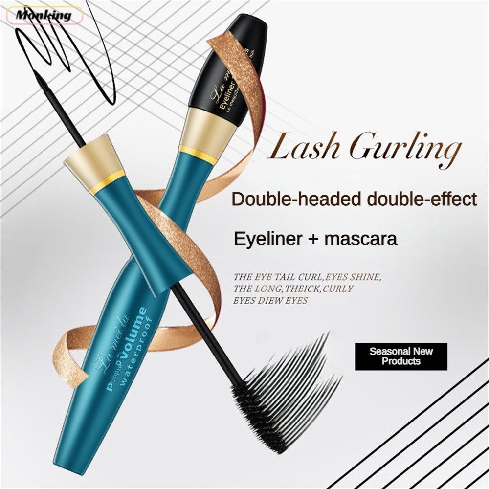 Dual Purpose Mascara Long Lasting Formula Mascara Easy To Color Long Lasting Liquid Eyeliner