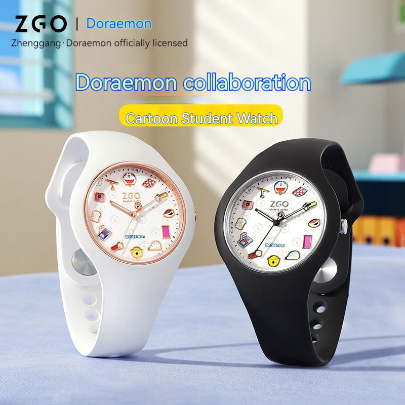 Doraemon Children's Watch, 2024 Male Female Student Waterproof Watch ...
