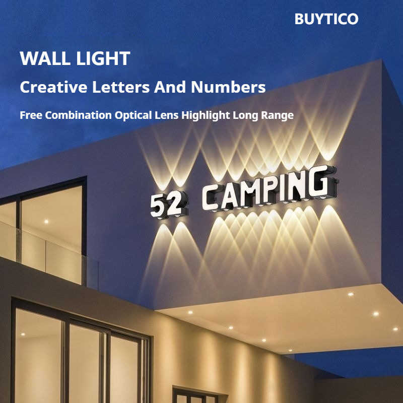 BUYTICO LED Wall Lamp House Number Logo Lampu Dinding Outdoor ...