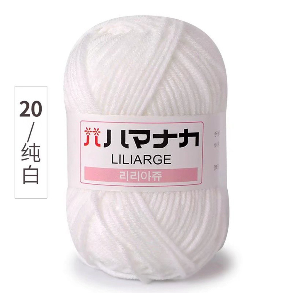 DI 4 Strands Milk Cotton Yarn Anti-Pilling High Quality Hand Knitting ...