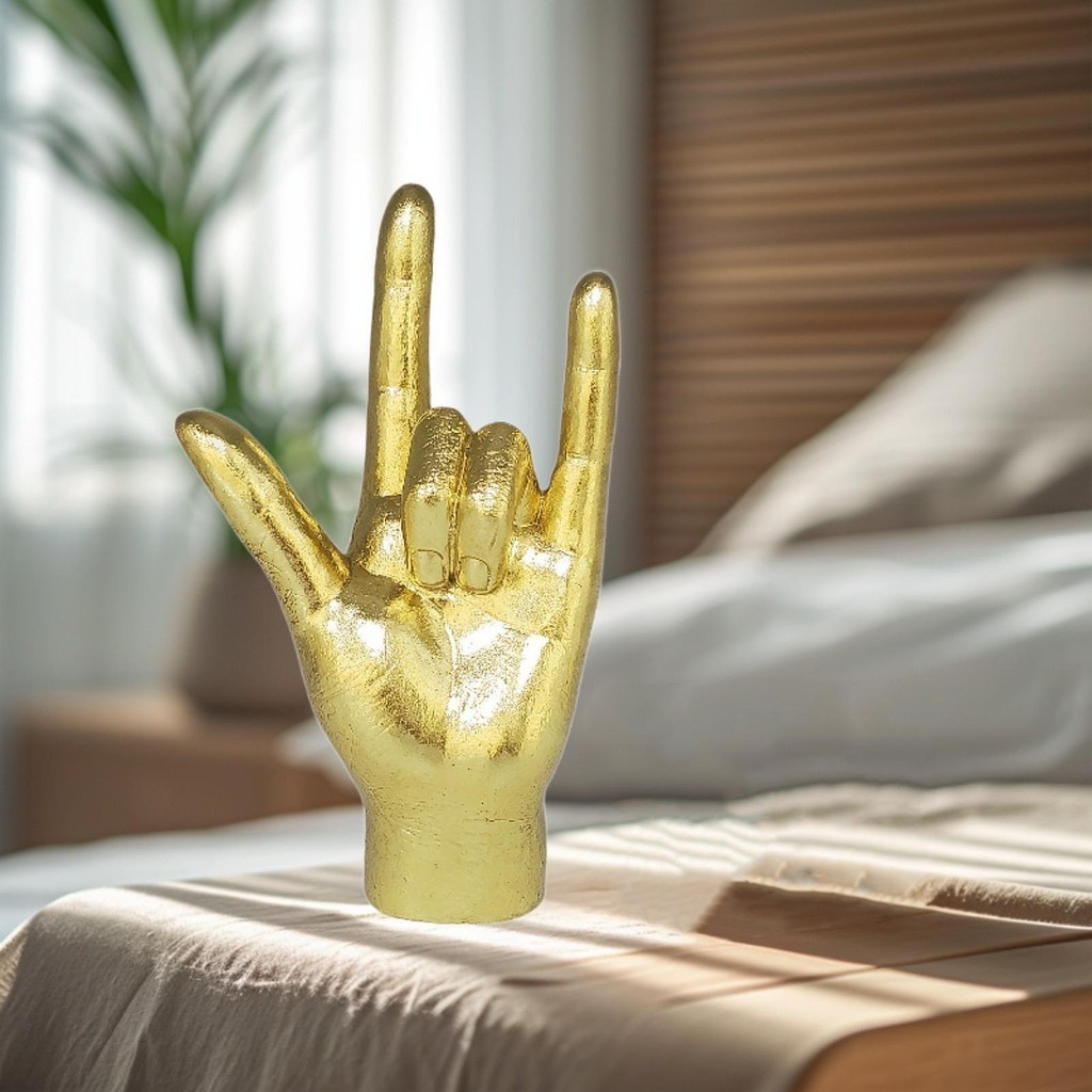 [ejqmecs] Hand Gesture Statue Resin Hand Figurine Collecting Desktop ...