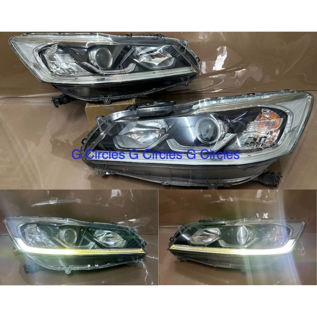 JDM Honda Accord T2A 2.4 2013 - 2019 Front Head Lights Lamps Lampu ...