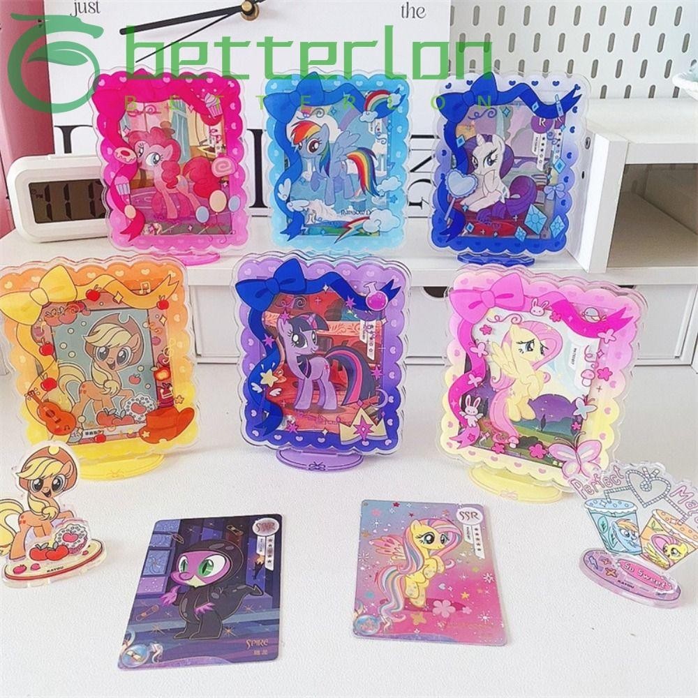 BETTER-LONTIME Card Display Stand, Acrylic Transparent Little Pony ...