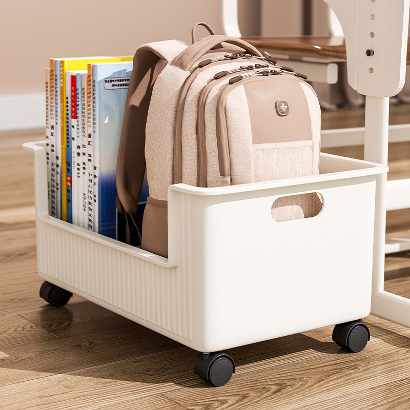 Under Desk Schoolbag Storage Rack Removable Pulley Student Book ...