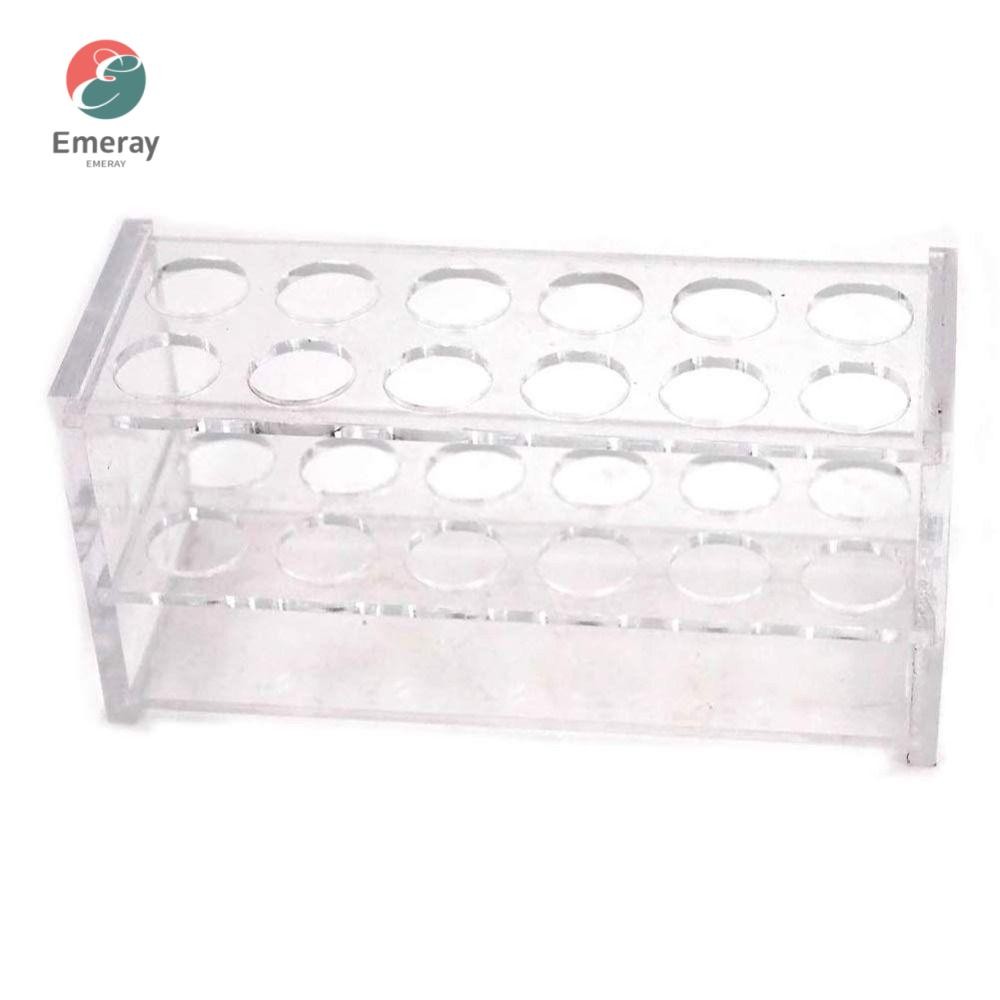 EMERAY Lab Stand, 6 holes Acrylic Test Tube Rack Holder, Tasteless 10ml ...