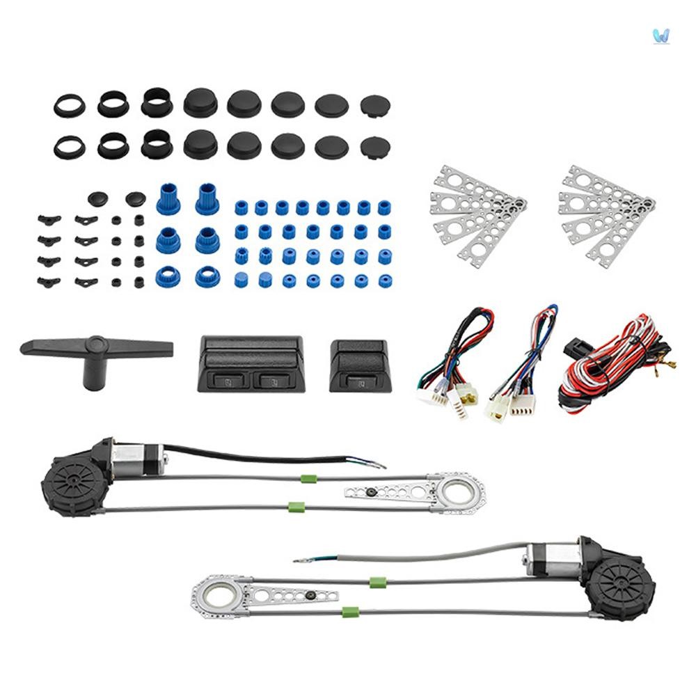 Universal Electric Power Window Regulator Conversion Kit with Switches ...